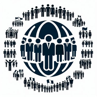 Un groupe de personnes ou des silhouettes pour représenter le syndicat