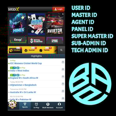 ONLINE CRICKET BETTING ID AVAILABLE DL MDL SMDL MASTER ID SUPER MASTER ID ADMIN ID AVAILABLE 