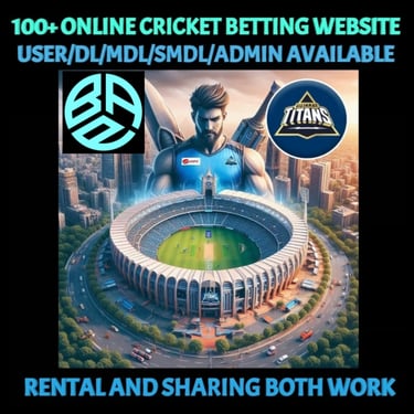 ONLINE CRICKET BETTING ID AVAILABLE DL MDL SMDL MASTER ID SUPER MASTER ID ADMIN ID AVAILABLE 