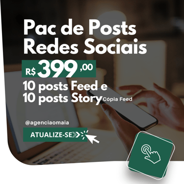 Pac de posts redes sociais