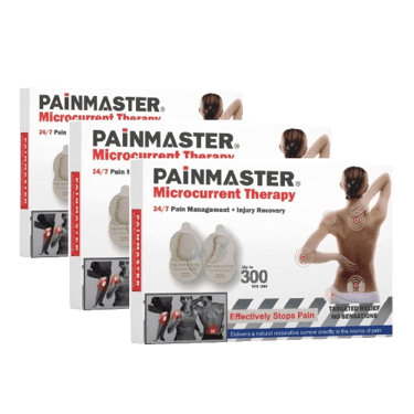 Triple pack of Painmaster Microcurrent Therapy patches.