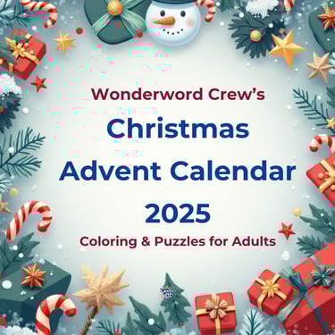 christmas puzzles and coloring pages