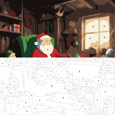 christmas color by number