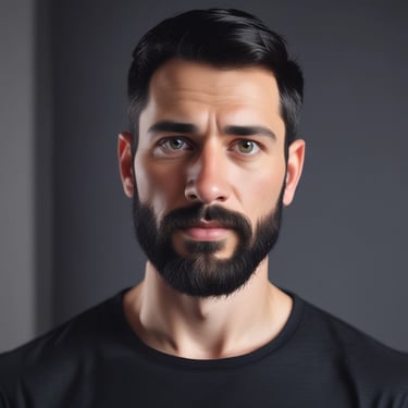 A happy customer giving a thumbs up in front of a modern website design.