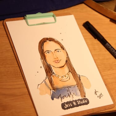 Live-zeichnen buchen Schnellportrait für Firmenveranstaltungen, Fashion und Beauty Events Firmenfeiern zur Kundenbindung