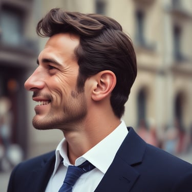 man in orange vest wearing white helmet
