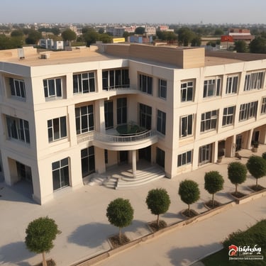 The modern library facade of Jain University with students sitting outside.