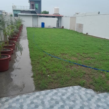 lawn of hotel rudra near jolly grant airport