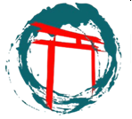 Abstract structural symbol in red and teal representing INNOVA Engineering brand identity