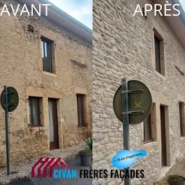 Joint de pierre réalisé par Civan Frères Façades