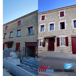 Joint de pierre rénové à Saint-Jean-de-Bournay