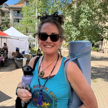 Customer with her Bhav Spiritual Jewelry Mala