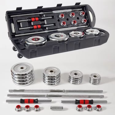 Adjustable Barbell and Dumbbell Set for Home Workouts 