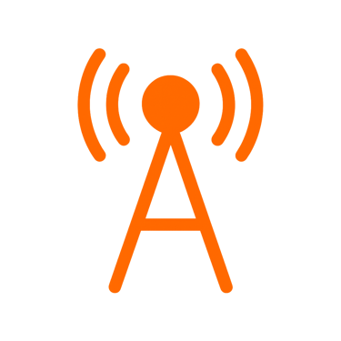 icono de alta eficiencia en el espectro por ser transmisión digital, no más interferencias.