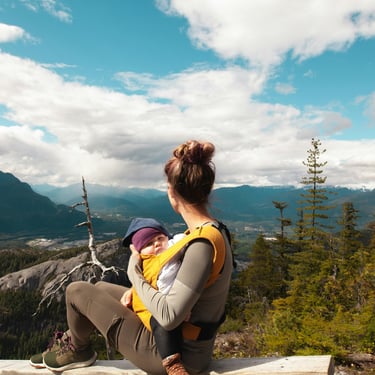 a woman in a backpacker's backpacker's backpacker's