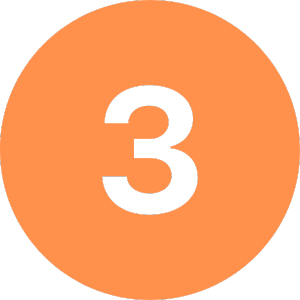 a number three in a circle with the number three