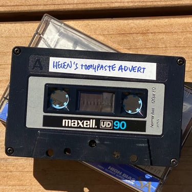 Cassette tape of Helen's toothpaste advert