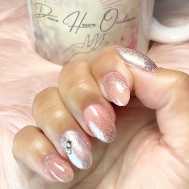 Gainage nude et dégradé paillettes