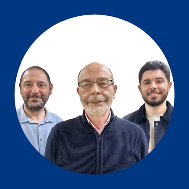 Three insurance agents smiling