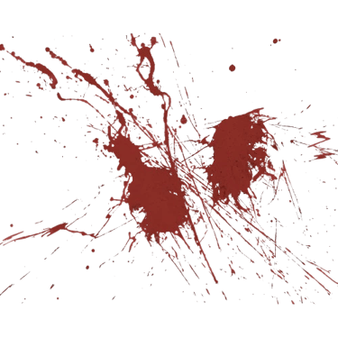 Elément de décor - tâche de sang - E. B. Ashford, auteur de romans horrifiques et fantastiques.