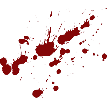 Elément de décor - tâche de sang - E. B. Ashford, auteur de romans horrifiques et fantastiques.