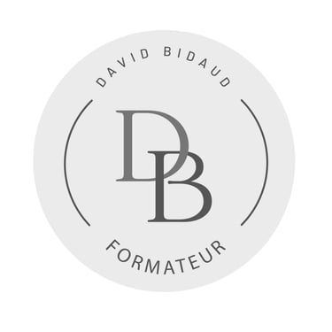 Logo professionnel de David Bidaud, formateur