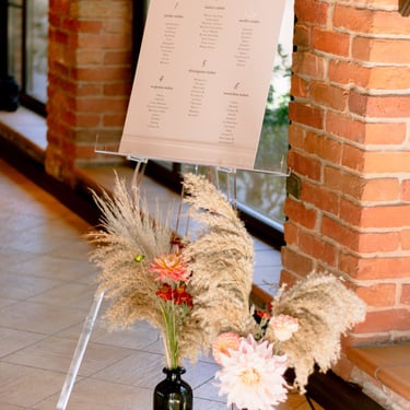 rudens stalo dekoras vestuvėms Vestuvių dekoratorė Floristė molbertas susodinimo planas