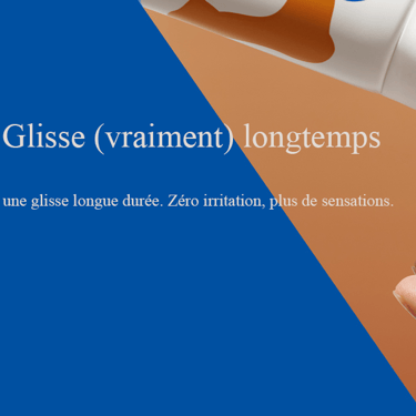 gel coule sur le doigt