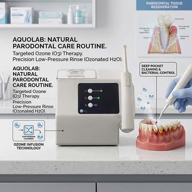 Aquolab ozone dental water flosser for natural periodontitis care