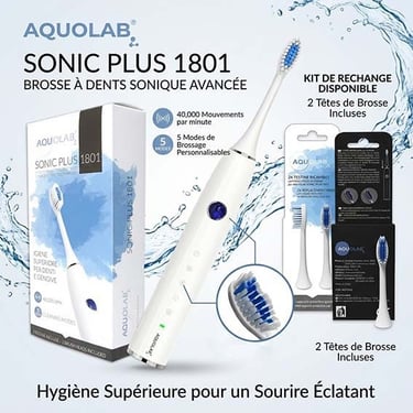 Brosse à dents électrique sonique pour implant dentaire