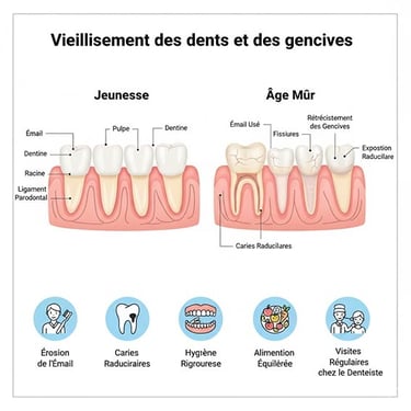 Veillissement des dents et des gencives hygiene-precision.com