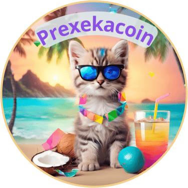 Memecoin on the Solana chain called PXK (Prexekacoin). Inspired by a cute kitty in the beach.