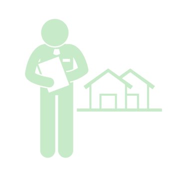 an element showing a tampa bay commercial real estate agent going door to door