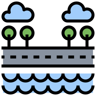 a train with a sky background and clouds