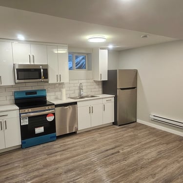 High Glossy white cabinets 
