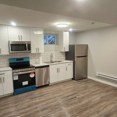white shiny cabinets