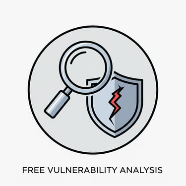Ícono de análisis de vulnerabilidades gratis - servicios de seguridad privada