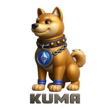 a dog with an ethereum diamond shaped colar