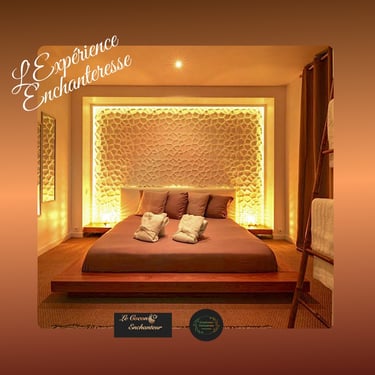 lit king size de la love room l'expérience enchanteresse