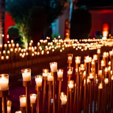 alley of candles