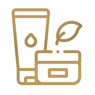 illustration of organic skincare products