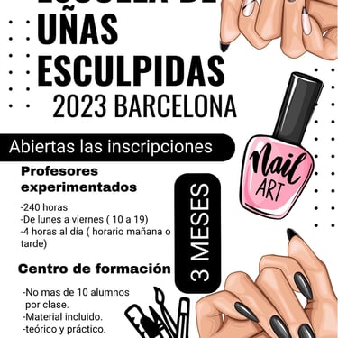 Carmen Casilla Academy, cursos de uñas presenciales en Barcelona