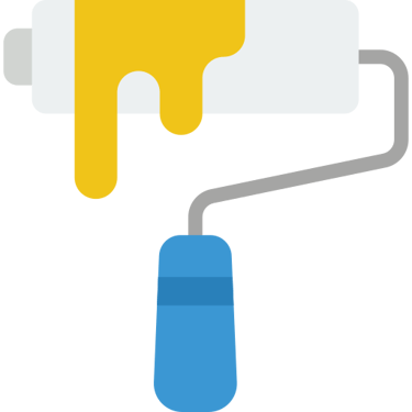 logo d'un rouleu de peinture