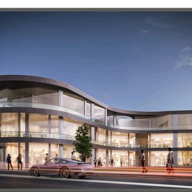 Rendu 3D Mall Commercial — Vue coin
