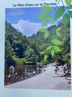 Plage baignade dans la Dourbie