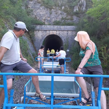 Vélo-rail à st-Eulalie