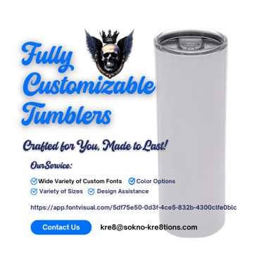 customized tumbler image