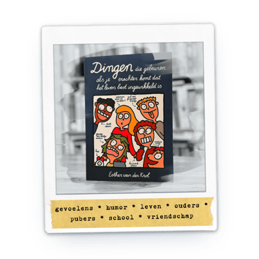 Polaroid van boek Dingen die gebeuren als je erachter komt dat het leven best ingewikkeld is