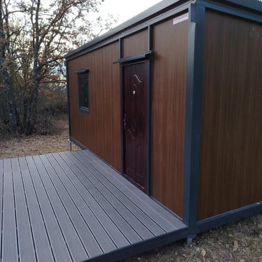 drvo dekor kontejner sa deking podlogom za terasu Vrmdza