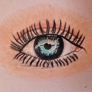 realistisch getekend oog. larenaud.nl mindset tekenaar